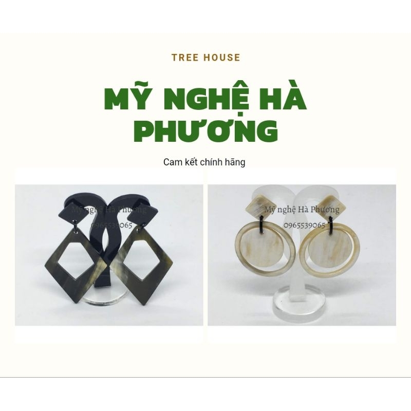 BÔNG TAI TỪ SỪNG/ TRANG SỨC MỸ NGHỆ  ( nhắn tin lựa kiểu )