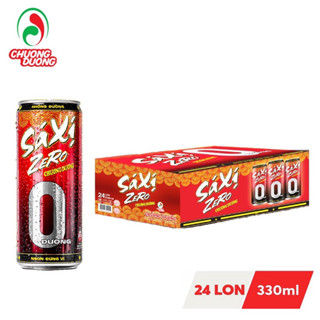  thùng 24 lon xá xị zero 330ml- xá xị không đường 