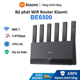 Bộ phát Wifi Router Xiaomi BE6500 | Wifi 7 | 6500Mbps | AIoT băng tần kép | hỗ trợ Mesh