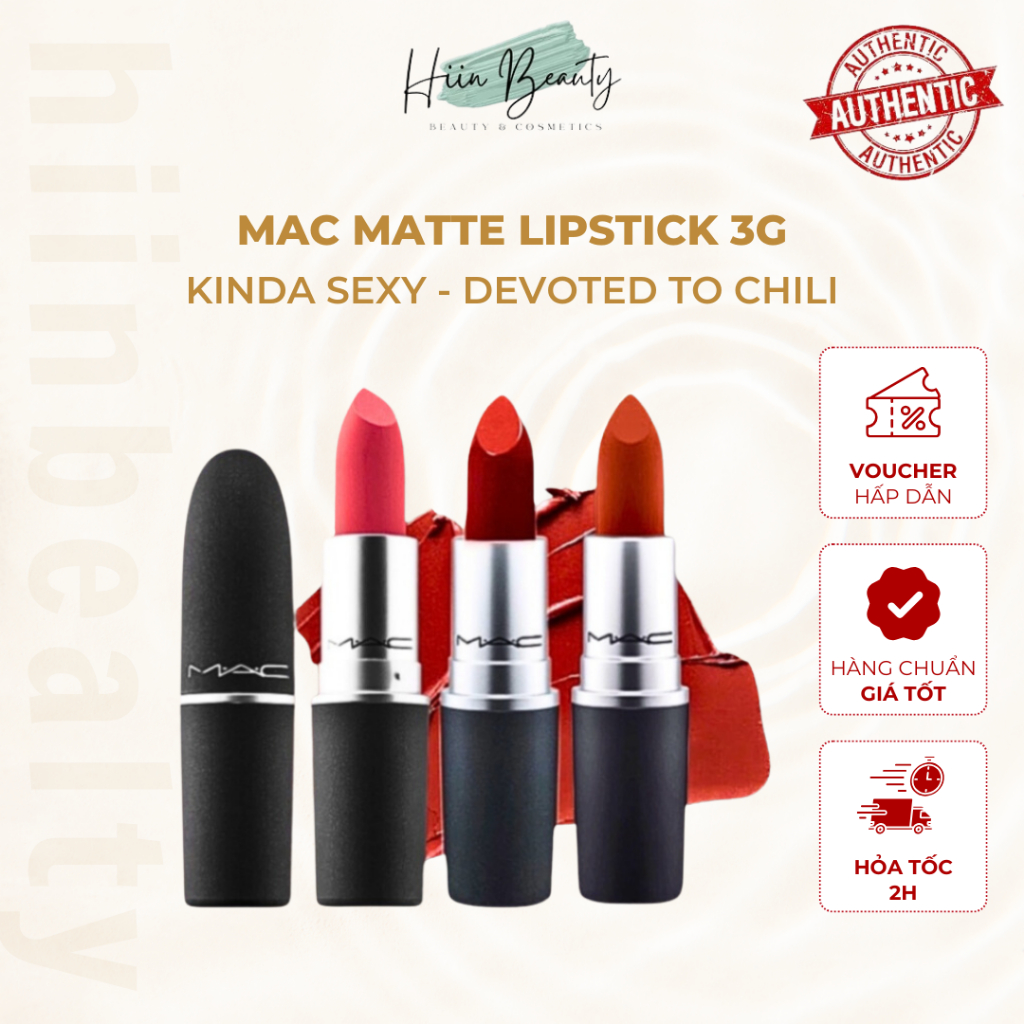 Son Thỏi Mac Matte Lipstick 3g, Son Thỏi Lì Cải Tiến Vượt Trội
