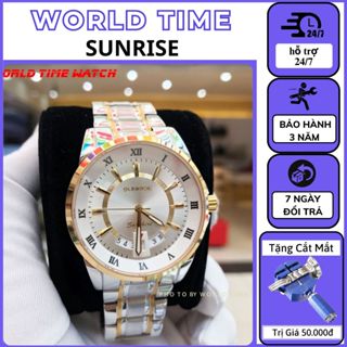 Đồng Hồ Nam Sunrise DM771SWA Full Box Chính Hãng Kính Mặt Kính Sapphire Chống Xước , Chống Nước - Bảo Hành 3 Năm