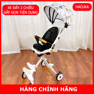 Xe đẩy gấp gọn cho bé đi du lịch, Xe đẩy 2 chiều cho bé M8 kèm mái che tiện dụng