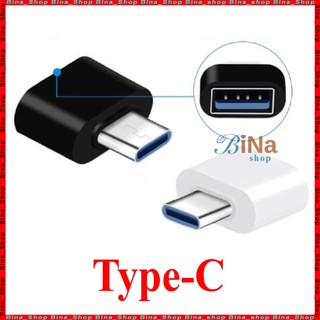 Đầu chuyển OTG micro USB/Type C sang USB trắng/đen