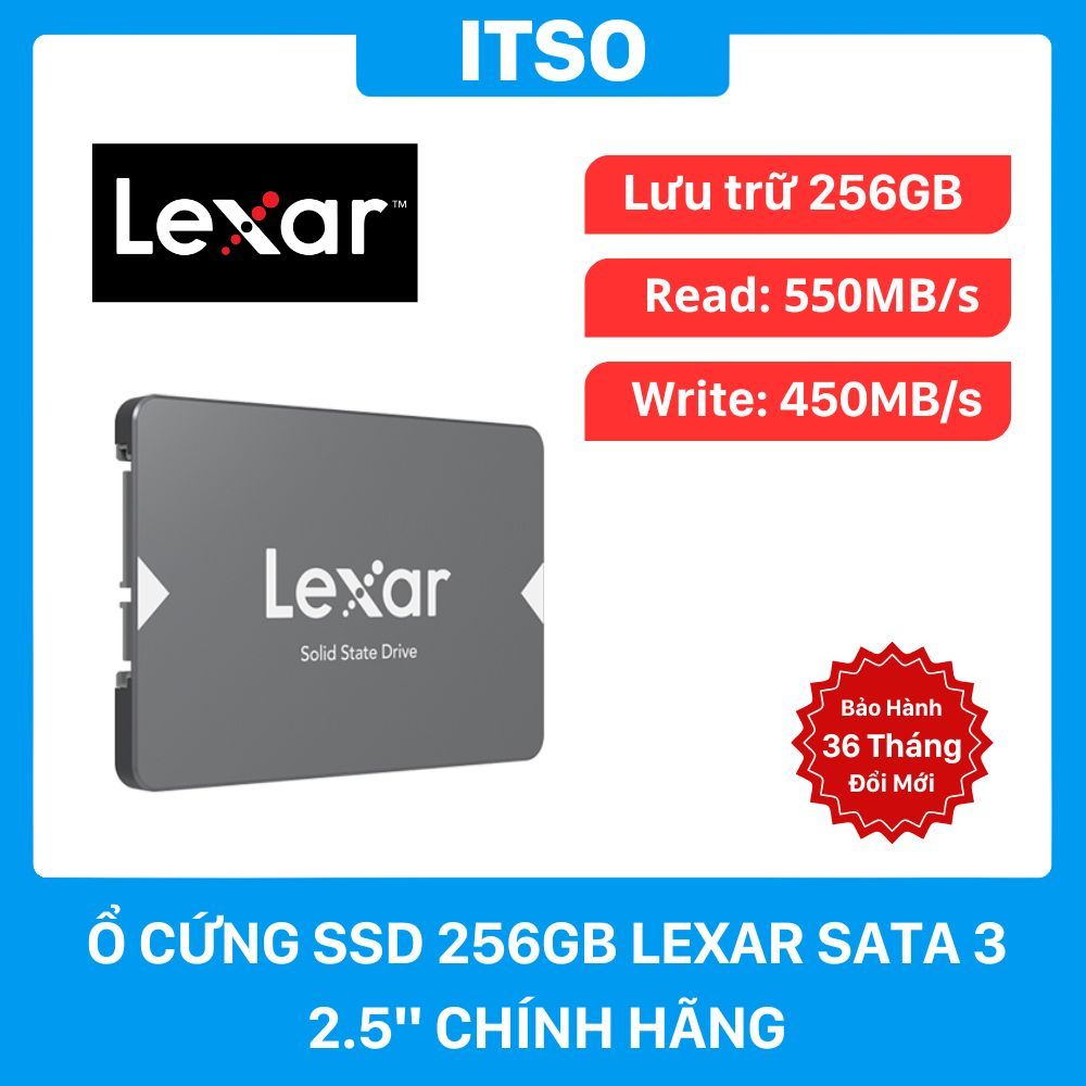 Ổ cứng SSD 256GB Lexar NS100 SATA 3 - Hàng chính hãng
