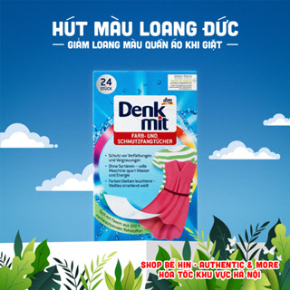 Giấy hút màu loang quần áo Denkmit, miếng hút màu loang quần áo, chống phai màu quần áo khi giặt