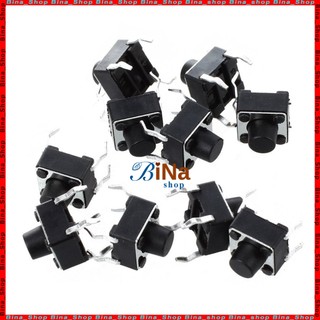 [10 cái] Nút nhấn nhả 4 chân 6x6x5mm, Công tắc Reset/Passing/Arduino/DIY/DIP