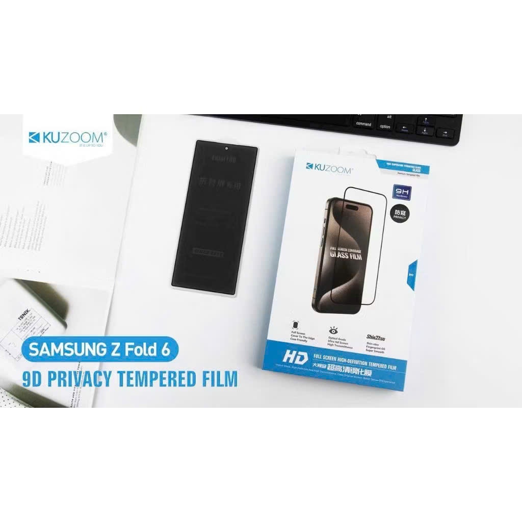 chống nhìn trộm / Samsung Z Fold 6 / zfold 6 - Kính cường lực Kuzoom chống nhìn trộm bảo vệ riêng tư