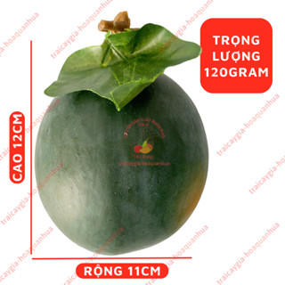 Trái cây giả, 1 trái dưa hấu tròn nhỏ, trái cây mô hình, quả giả - trang trí nhà cửa