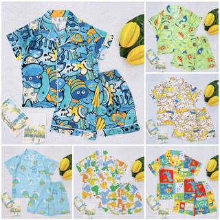 BỘ TOLE PIJAMA BÉ TRAI SIZE 5 ( 18-20KG ) - Hàng Thiết Kế , May Kĩ