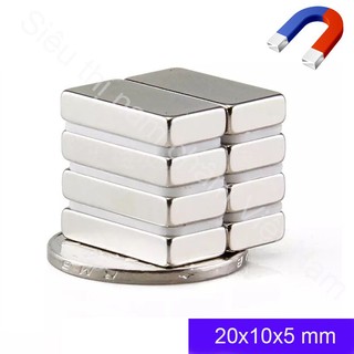 Nam châm 20x10x5mm ( n52 ) ( 80 Viên)