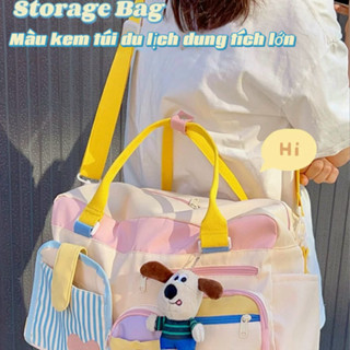 Túi du lịch cự ly ngắn, túi hành lý nhẹ dung tích lớn cho nữ, túi cầm tay cho bà bầu, túi đựng đồ, túi đựng vali bổ sung