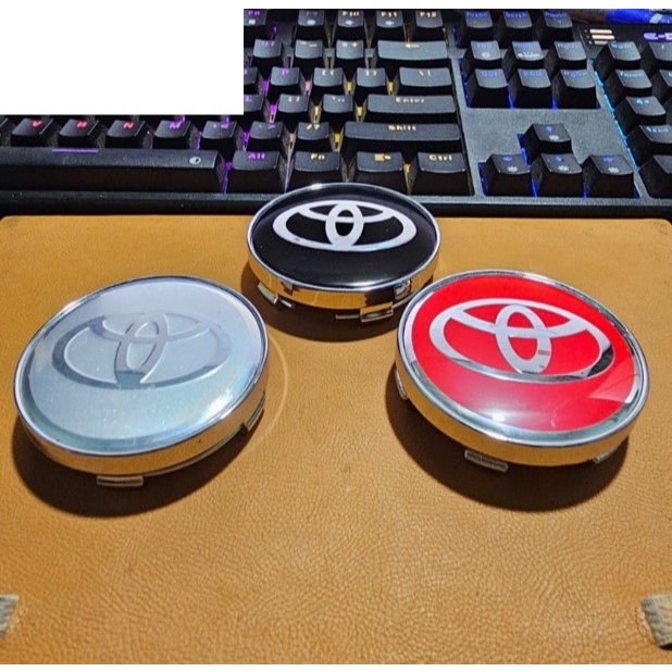 Logo chụp mâm, ốp lazang bánh xe Toyota Camry, Corolla... - Đường kính ngoài: 60mm