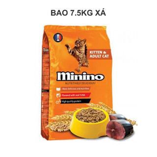 [HOẢ TỐC] Hạt cho mèo MININO 7.5KG XÁ vị cá ngừ | Đồ ăn cho mèo