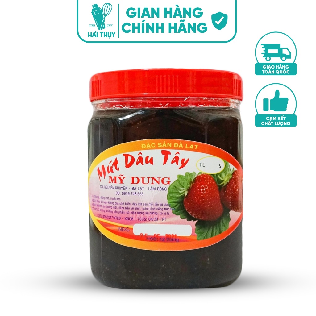 Mứt Dâu Tây hiệu Mỹ Dung Đà Lạt