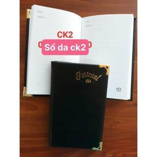 2 cuốn Sổ da CK1 dày, sổ ck1 dày, sổ tay bỏ túi