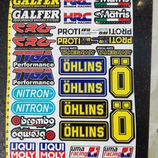 Set logo nhãn hiệu đồ chơi xe máy