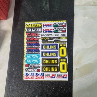 Set logo nhãn hiệu đồ chơi xe máy