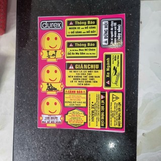 Tem logo sticker cảnh báo con người