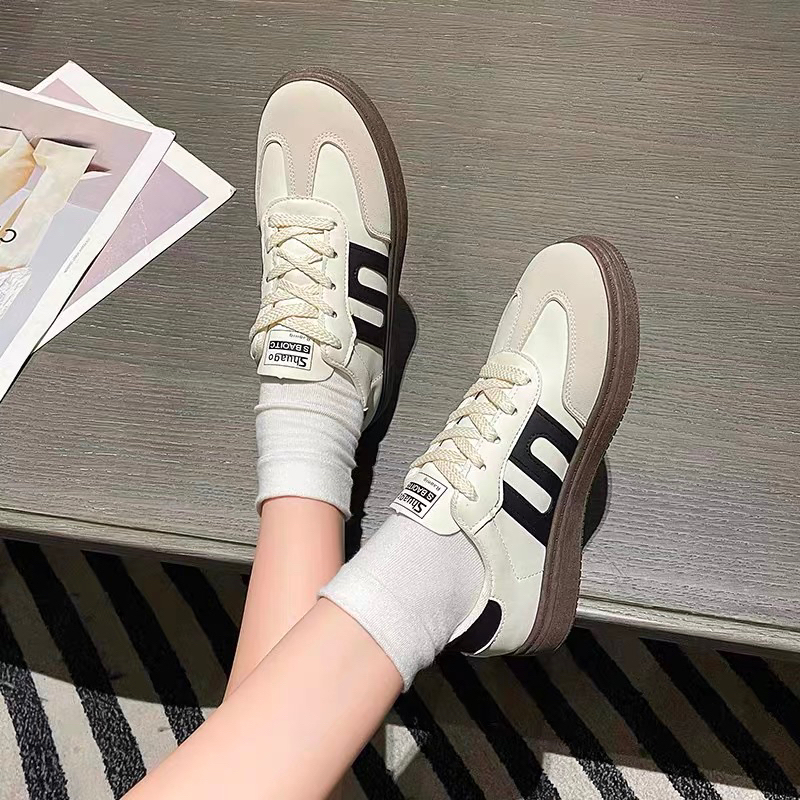 Giày nữ sneaker thể thao LEWAS gồm 3 màu, chất da cao cấp