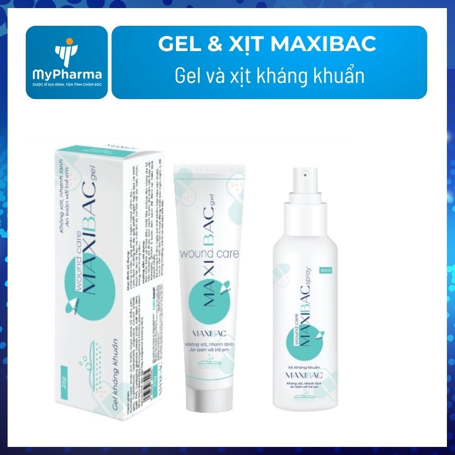 Gel kháng khuẩn & xịt sát khuẩn Maxibac