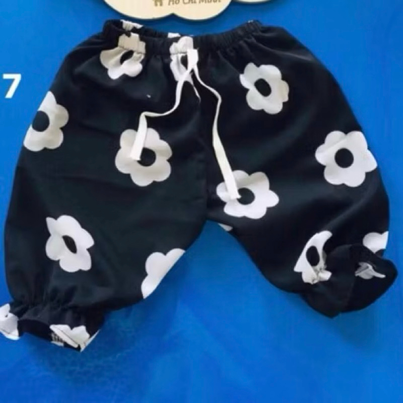 Quần lửng lụa giấy bé gái