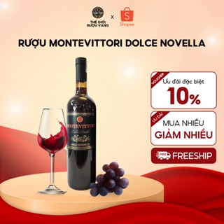 Rượu vang Ý ngọt Montevittori Dolce Novella 10.5% chai 750ml nhập khẩu chính hãng 