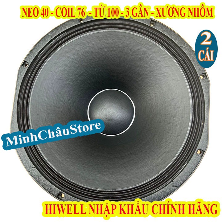 CẶP CỦ LOA ARAY 40 NEO HIWELL CHÍNH HÃNG CÔN 76 DẸT GÂN 3 XẾP TIẾNG CỰC SÁNG - GIÁ 2 LOA