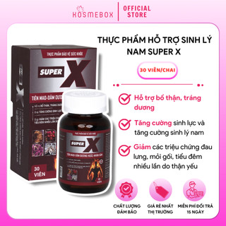 Viên Uống Super X Hỗ Trợ Sinh Lý Nam (Chai 30 viên)