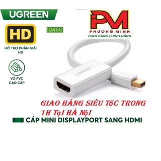  Cáp chuyển Mini Displayport to Hdmi hỗ trợ phân giải 1920*1080_ Cáp Thunderbolt to HDMI Ugreen 10460 