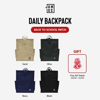 Daily Backpack - Balo canvas dáng chữ nhật 14inch tiện dụng hàng ngày Jamlos