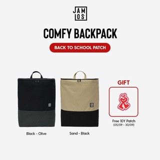 Comfy Backpack - Balo canvas dáng trụ đứng 14inch thoải mái hàng ngày Jamlos