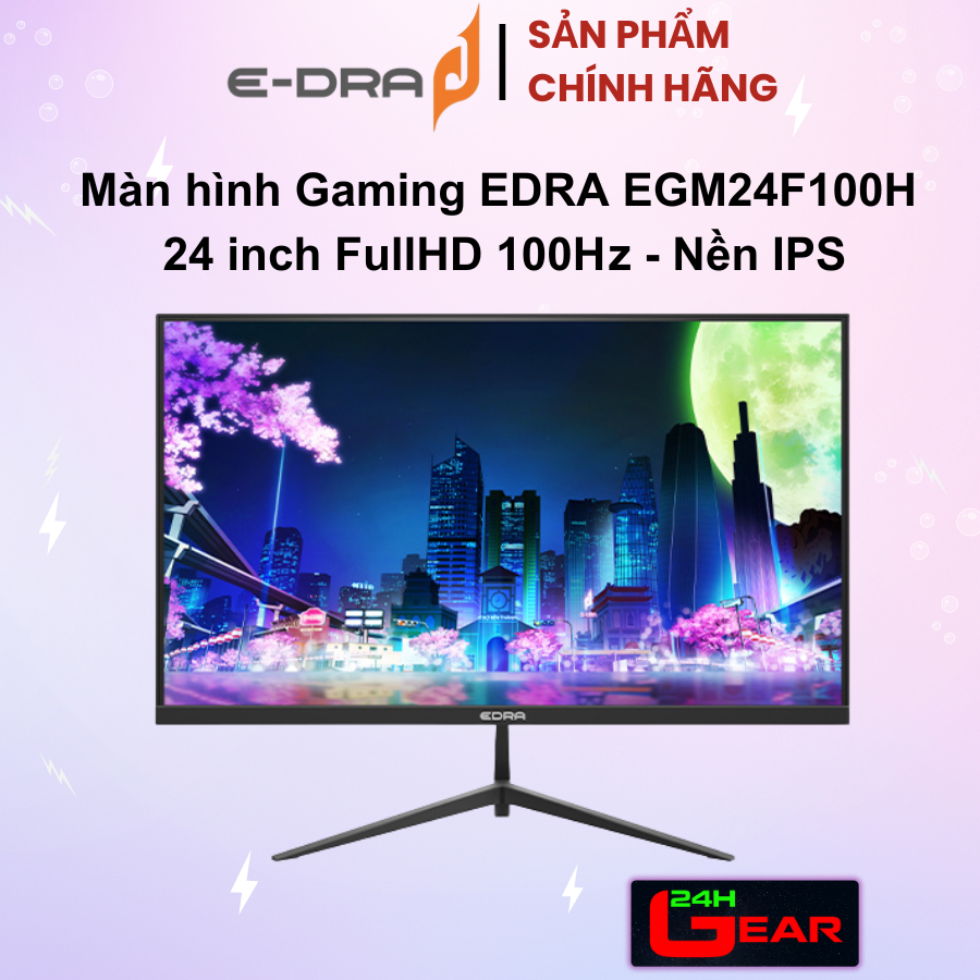 Màn hình Gaming EDRA EGM24F100H 24 inch FullHD 100Hz (Tấm nền: IPS ) Chính Hãng | BigBuy360 - bigbuy360.vn