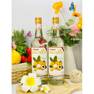 Syrup Nhãn Pha Chế(Syrup Longan) KINGTEA.XT- Chai Thủy Tinh 800ml