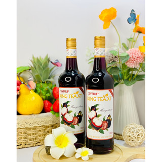 Syrup Măng Cụt Pha Chế( Syrup Mangosteen) KINGTEA.XT- Chai Thủy Tinh 800ml