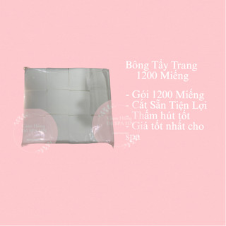  Gói 1200 Miếng Bông Tẩy Trang 6x7cm Loại Giẻ Cho SPA,Bịch Bông Tẩy Trang Hình Chữ Nhật 