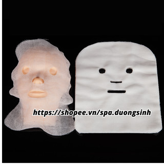  Bịch 100 Miếng Gạc Đắp Mặt Nạ Gạc Mặt Nạ Dẻo Dùng Trong Spa Làm Đẹp 
