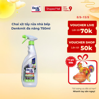 Chai xịt tẩy rửa nhà bếp Denkmit đa năng 750ml dùng cho cả máy hút mùi