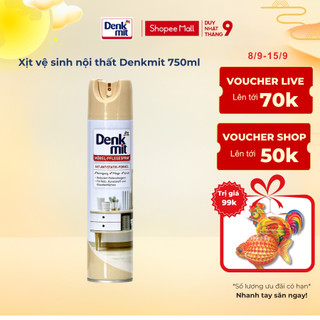 Chai Xịt Vệ Sinh Đồ Gỗ, Nội Thất Gỗ Denkmit 400ml - Bảo Vệ và Làm Sáng Bóng Gỗ