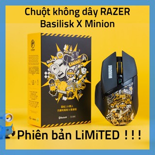 Chuột không dây Razer Basilisk X Hyperspeed  x Minion - Chính hãng bảo hành 12 tháng