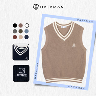 Áo gile len nam DATAMAN cao cấp, form rộng, unisex, chất liệu len lông cừu, style Hàn Quốc -  DT51