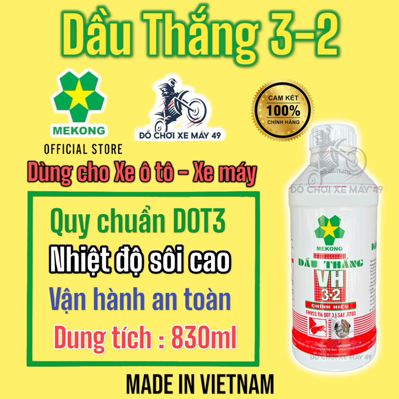 DẦU THẮNG ( Dầu phanh ) DOT3  MEKONG VH 3-2  1Kg