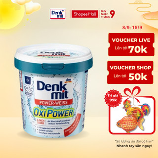 Bột tẩy trắng quần áo Denkmit Oxi Power 750gr tẩy mạnh vết ố bẩn cứng đầu .