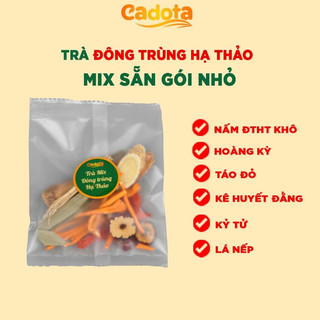 Trà Đông Trùng Hạ Thảo Mix sẵn CADOTA, dưỡng nhan, tăng đề kháng