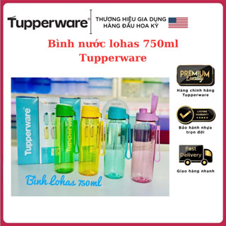 Bình nước lohas 750ml, Bình nước 750ml Tupperware, Bình nước chịu nhiệt, bình nhựa nguyên sinh bảo hành trọn đời