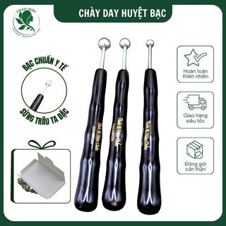 ( ƯU ĐÃI ) Chày Sừng Bạc Ta Đúc Đặc Chuẩn - Đánh Hàn Giải Cảm Day Ấn Huyệt - Dụng Cụ Diện Chẩn Chính hãng