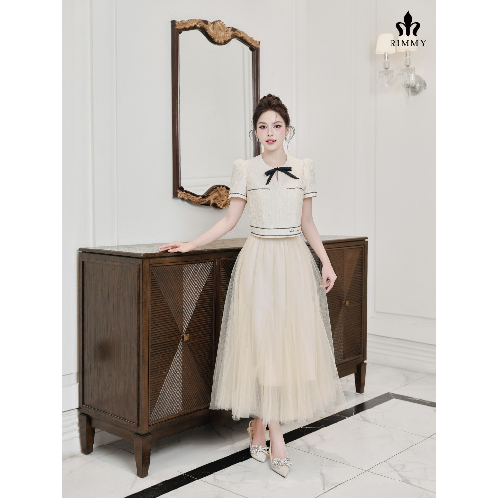 RIMMY - GIGI Chân Váy Xòe Thiết Kế Thanh Lịch Tối Giản