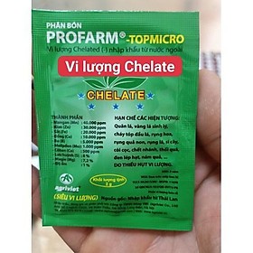 10 gói phân bón lá Siêu Vi Lượng Chelate Profarm TopMicro 2 gram