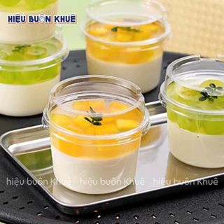 100 Hộp Nhựa Đựng Bánh Lạnh, Mousse, Tiramisu, Panna Cotta 250ml [W250]
