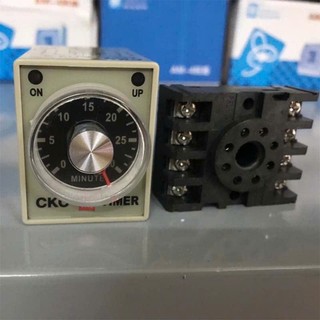 TIMER CKC, RƠLE - RELAY THỜI GIAN TẶNG KÈM ĐẾ
