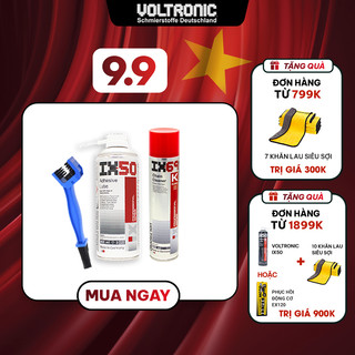Combo vệ sinh bảo dưỡng sên nhập khẩu Đức VOLTRONIC IX69 + ix50 + bàn chải
